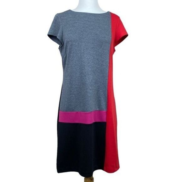 Jessica howard Color Block Dress Size Medium - Picture 1 of 8
